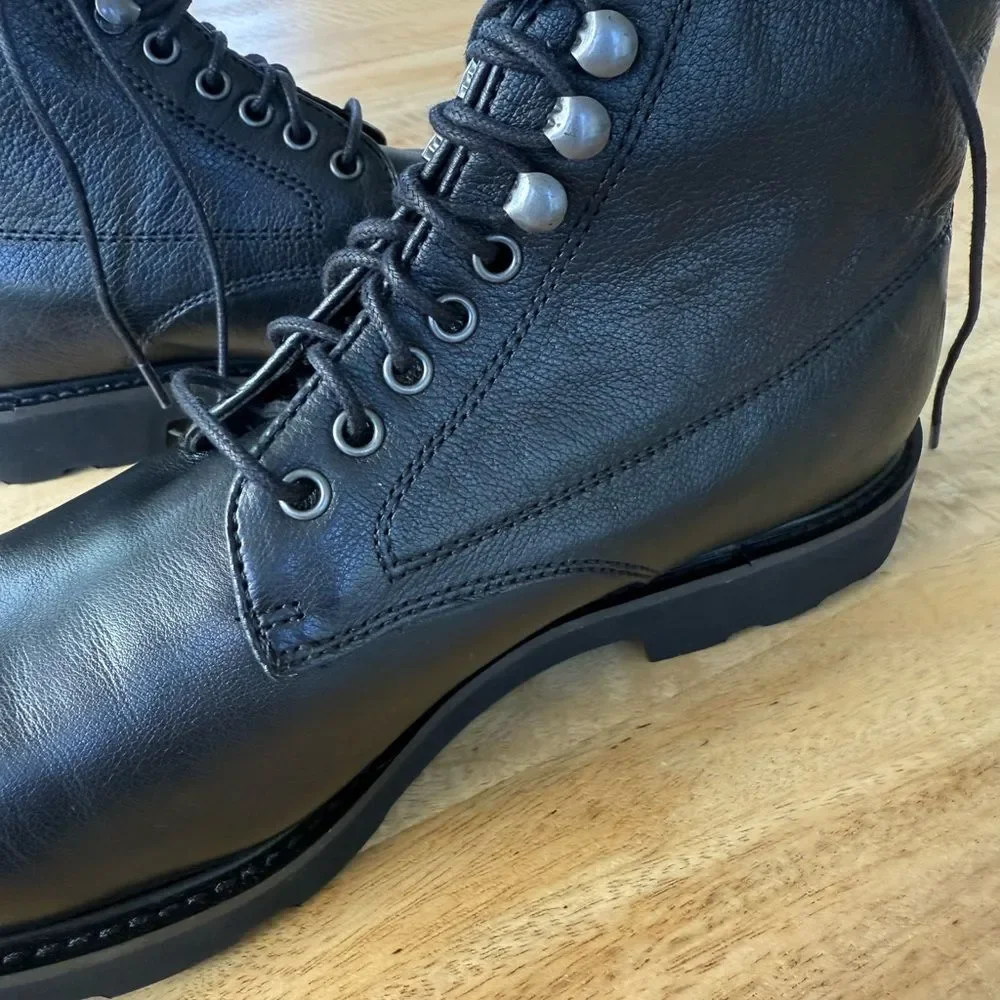 New!  Gordon Rush Austin Lace Up Chukka Boots Leather Black Size 9.5B